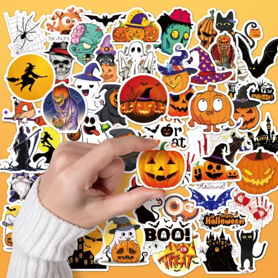 Non-Repeating Halloween Stickers, Party Favors,Vinyl 