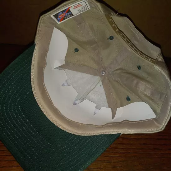 Kalamazoo Valley Antique Machinery Engine Club Cap Hat Trucker Tan Green