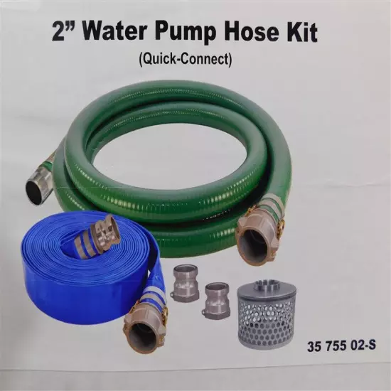 NEW Kohler 35 755 02-S 2" Pump Cam-Lock Hose Kit Suction Discharge & Strainer