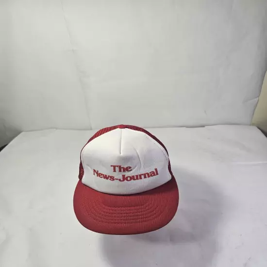 The News Journal Delaware Online Newsite Red White Snapback Trucker Baseball Hat