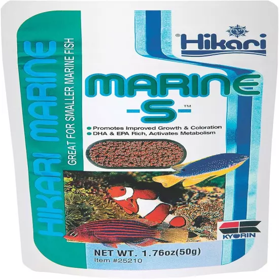 Marine-S Pellets Fish Food for Smaller Marine Fish