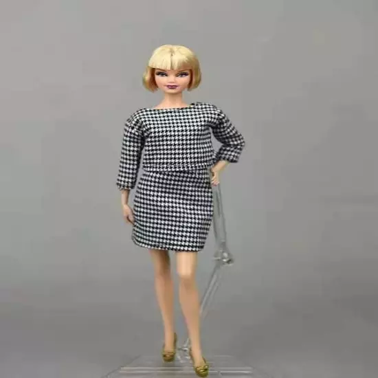 Black Style 1/6 Doll Clothes For 11.5" Doll Outfits Shirt Top Shorts Pants Skirt