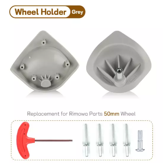 Multiple colors 50mm Wheel Holder Replacement for Rimowa Luggage Box