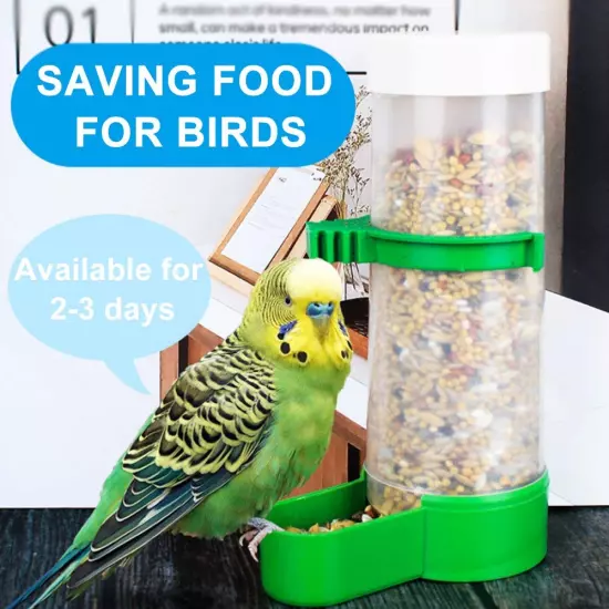 Bird Feeder, Bird Water Dispenser for Cage, 2PCS Automatic Bird Water Feeder wi