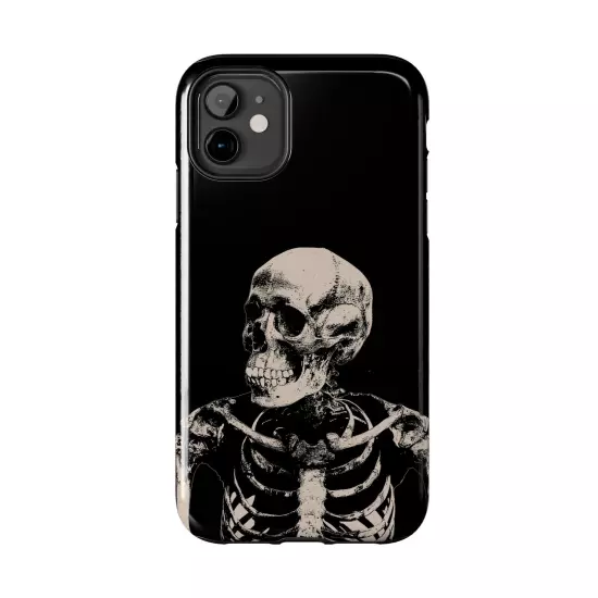 Dark Skeleton Skull Tough iPhone & Samsung Galaxy Cases Cover, Gift For Men