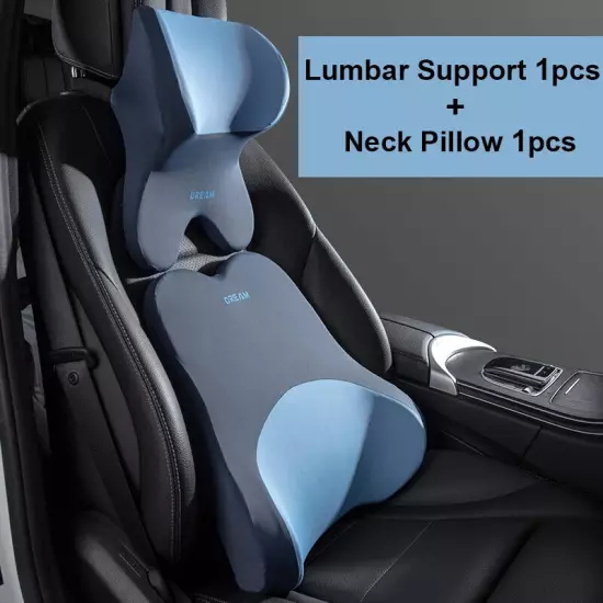 Car Lumbar Support Headrest Neck Pillow Support Neck Pillow Cushion Back Support