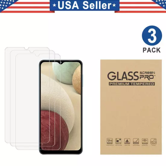 3PK Tempered Glass Samsung Galaxy A03S A04e A12 A13 A14 A23 A33 A42 A52S A53 A54