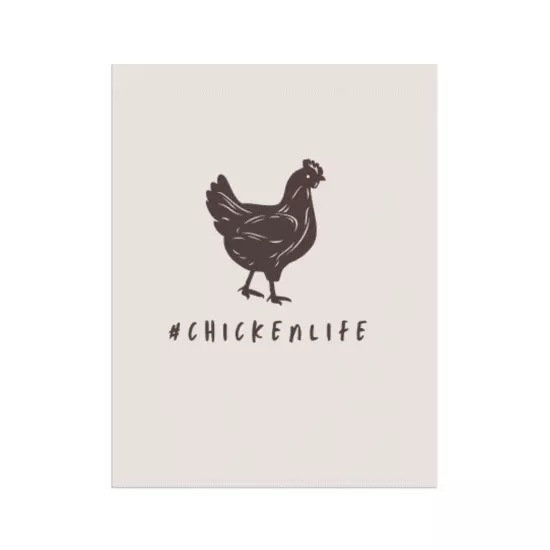 #chickenlife Garden House Flag Banner 2 Sizes 