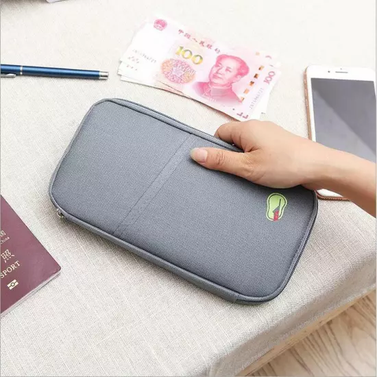 Travel Wallet Family Passport Holder Accessories Document Organizer Bag Case US