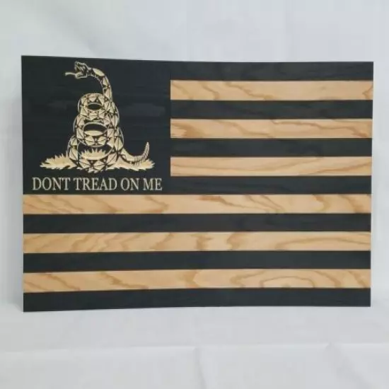 36" Dont Tread On Me Gadsden Flag Gun Concealment Cabinet Hidden Firearm Storage