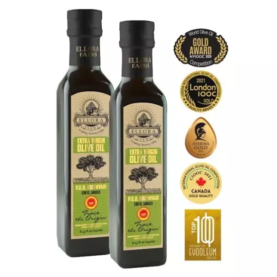 , Greek Extra Virgin Olive Oil, EU Certified Single Estate PDO, Traceable, Ko...