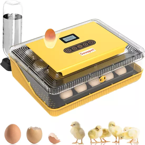 Automatic Egg Incubator Hatching Chicken Duck Goose Quail Eggs 25 Capacity Water