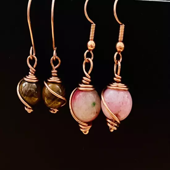 Gemstone Drop Earrings for Women