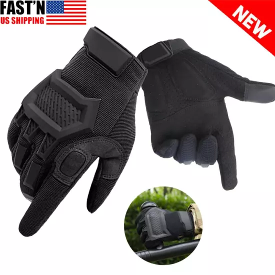 Men's Touch Screen Full Finger Outdoor Cycling Sports Military Tactical Gloves