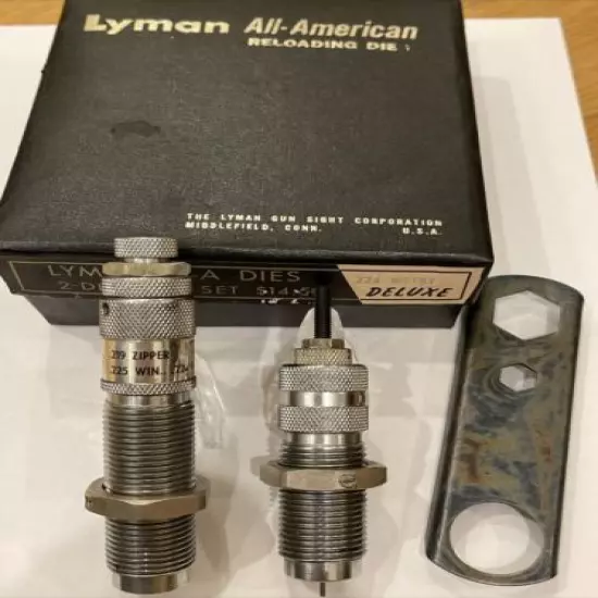 Lyman A-A 224 Weatherby Reloading dies Set .224 Wertby In Box All-American