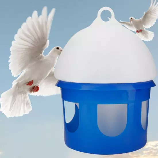 Large Capacity Automatic Bird Pigeon Feeder Water Dispenser Waterer(6.5L)