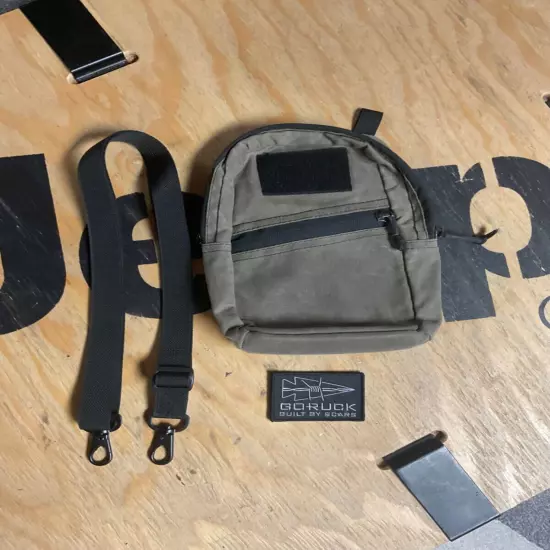 New SCARS Dark Oak Waxed Canvas Goruck GRenade w/ Strap and GR1 Tag Sewn In