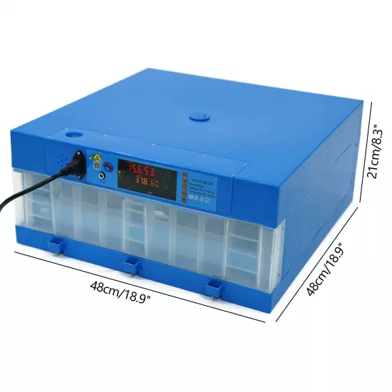 110V Digital Fully Automatic 64 Eggs Incubator Egg Hatcher Chicken Goose Duck...