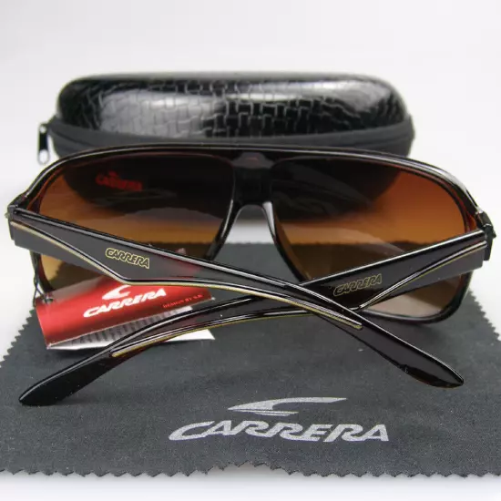 Men Women Retro Sunglasses Unisex Square Bright Black Frame Carrera Glasses C19