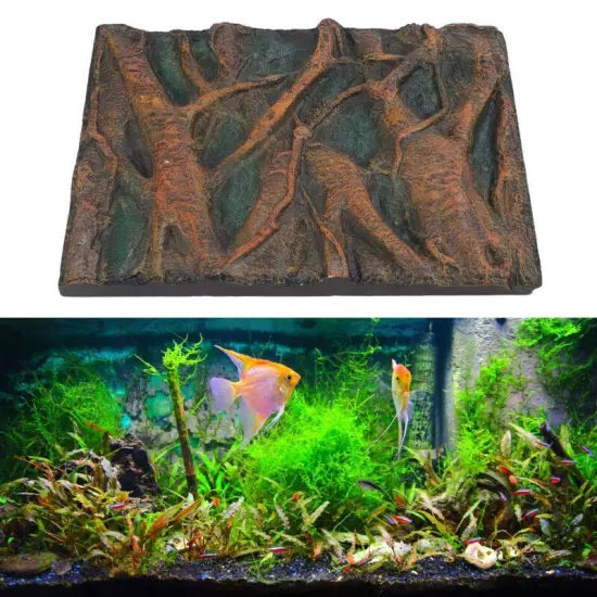 3D Aquarium Fish Tank Wall Art Background 60x45cm Home Decor