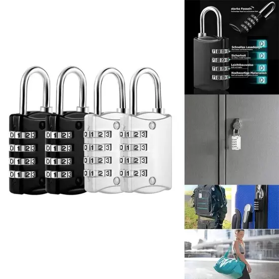 , 4 Digit Lock with Metal Code Lock, Weatherproof,3087