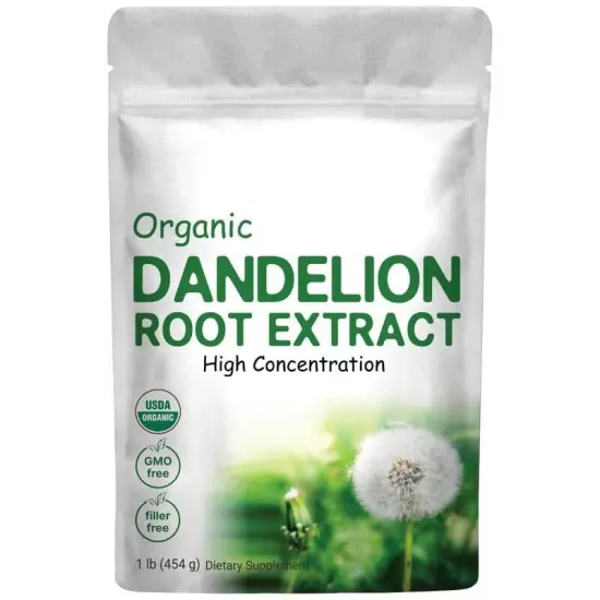 Organic Dandelion Root Powder Root Tea Powder 1lb 100% Roasted Dandelion Non-GMO