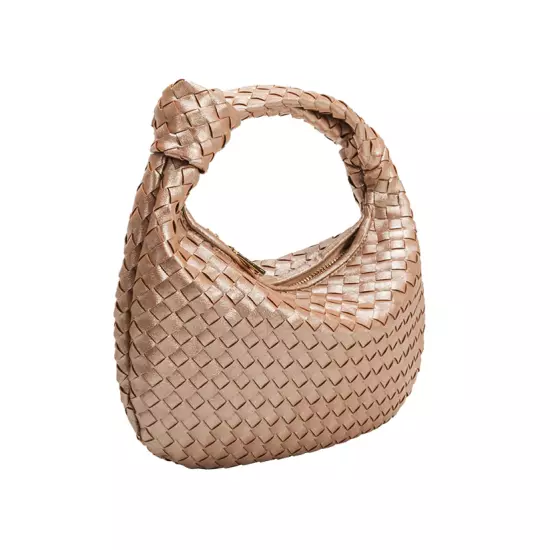 Melie Bianco Brigitte Satchel Mini Edition (Drew) Vegan Woven Knot Bag ANTHRO!