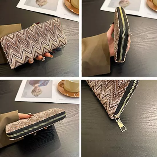 Wallet Long Zip Purse Card Phone Holder Case Women Clutch Handbag а)'