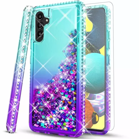 For Samsung Galaxy A14 5G A03S S20 S21 FE A54 A13 A42 A02S Case Phone + Glass