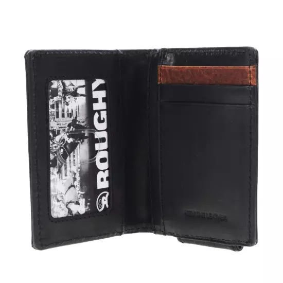 Hooey Smackdown Patchwork Western Black & Brown Bifold Wallet RFW009-BRBK