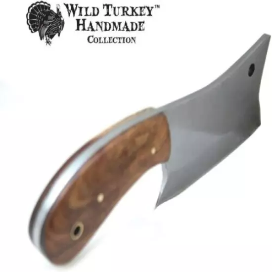 Wild Turkey Handmade Collection 7" Fixed Blade Chef Cleaver Hatchet w. Sheath