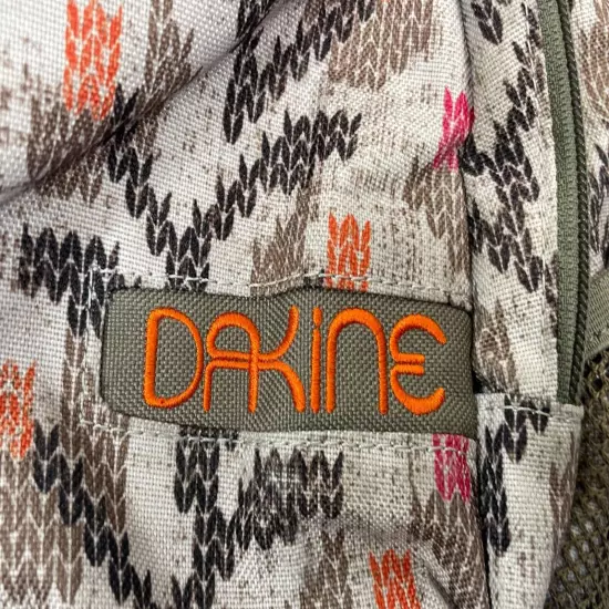 DAKINE Small 13" Backpack Skateboard Hike School Travel Gym Bag Orange Brown Tan