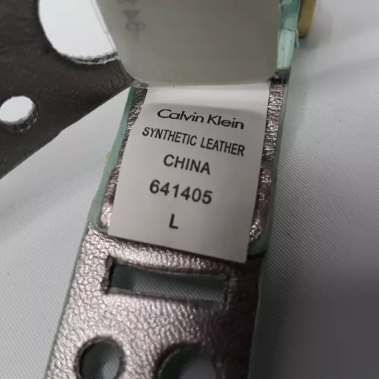 Ladies Calvin Klein Mint Green Large 43" Belt Faux Leather NWT