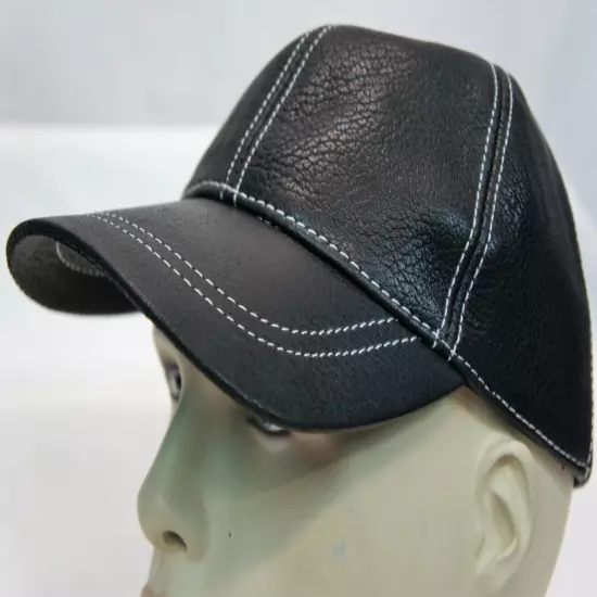 New 100% Genuine Real Lambskin Leather Baseball Cap Hat Sport Visor 31 COLORS