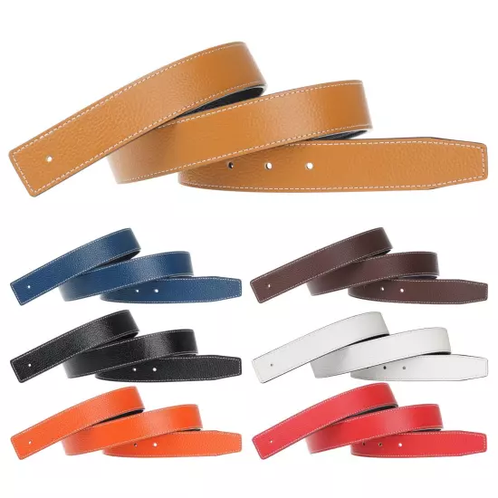 H full grain leather buckleless replacement strap for men and women 32mm wide