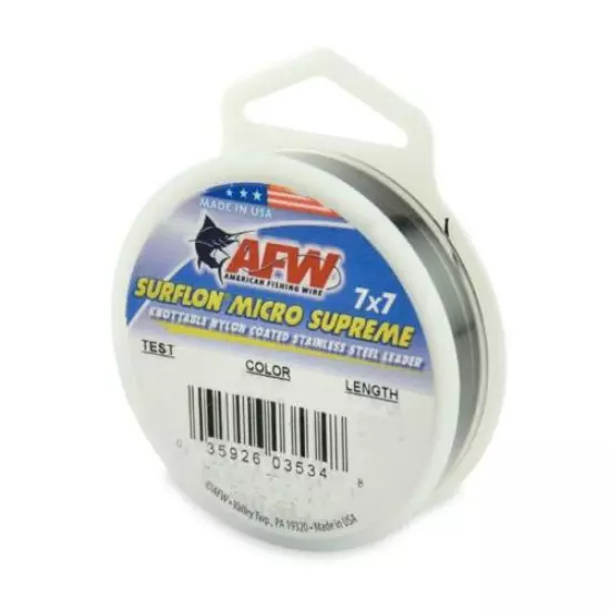 AFW Surflon Micro Supreme / Knottable Wire Leader