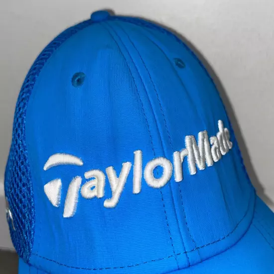 Taylormade Fitted Hat Cap Tour Preferred SLDR Golf Blue Stitched Logo AFlex S/M