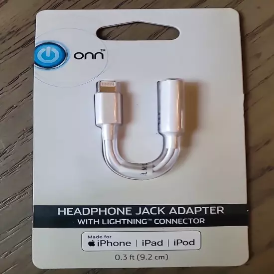 ONN headphone jack connector Fast Connector iPhone iPad iPod New SEALED