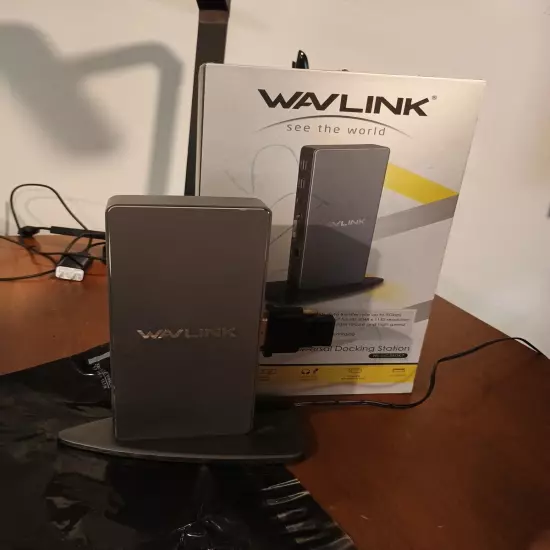 WAVLINK USB 3.0 and USB C Universal Laptop Docking Station WL-UG39DK7