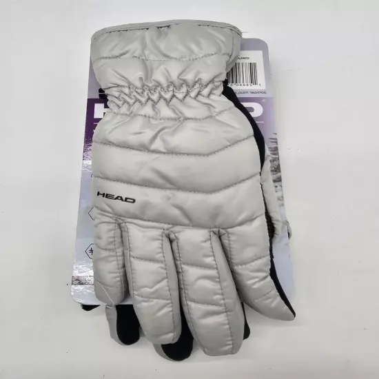 HEAD Womens Waterproof White Hybrid Gloves Size Medium 1601705 NEW