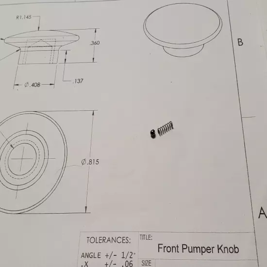 Benjamin 340, 342, 347 spring & bearing for safety tab (only)