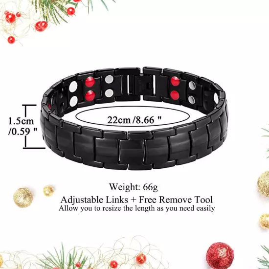 Magnetic Healing Therapy Women Men Bracelet Weight Loss Pain Relief Arthritis