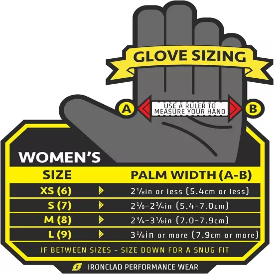 Ironclad Women's Tactical Operator Pro Glove, Stealth Black (1 Pair)