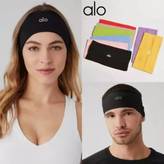 Alo Yoga Performance Conquer Headband For Ladies Yoga Running Jogging Fitness