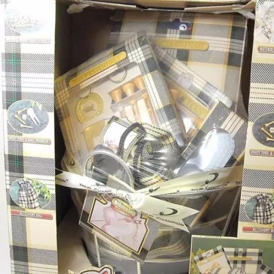 Golfers Bucket Of Gifts Club House Collection NIB