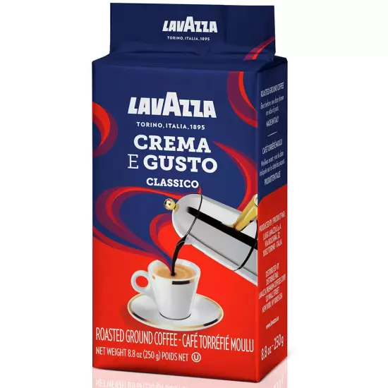 2 Pack Crema E Gusto Ground Coffee 8.8Oz/250G Each