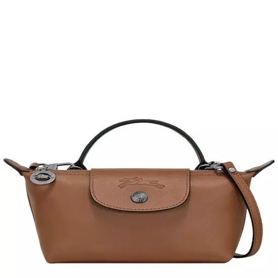 Longchamp Le Pliage Xtra Xs Leather Pouch Women's Brown