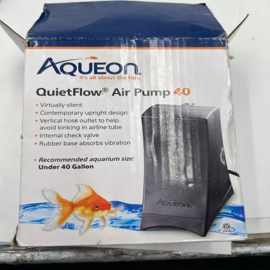 Aquarium, Aqueon QuietFlow Air Pump (Air Pump 40 - (Up to 40 Gallon Aquariums