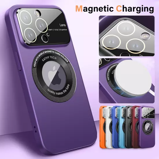 For iPhone 14 Pro Max 14 13 Pro 12 Mag Safe Magnetic Lens Shockproof Case Cover