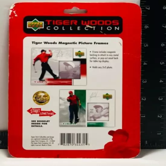 Tiger Woods Magnetic Photo Frame & Brookstone Electronic Golf Scorecard ~ Set #2